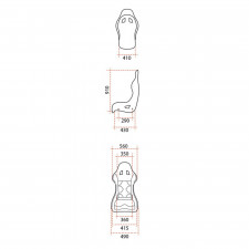 Pack asiento Race M + arnés GT2i Race