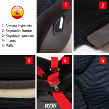 Pack asiento Race M + arnés GT2i Race