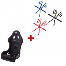 Pack asiento Race M + arnés GT2i Race