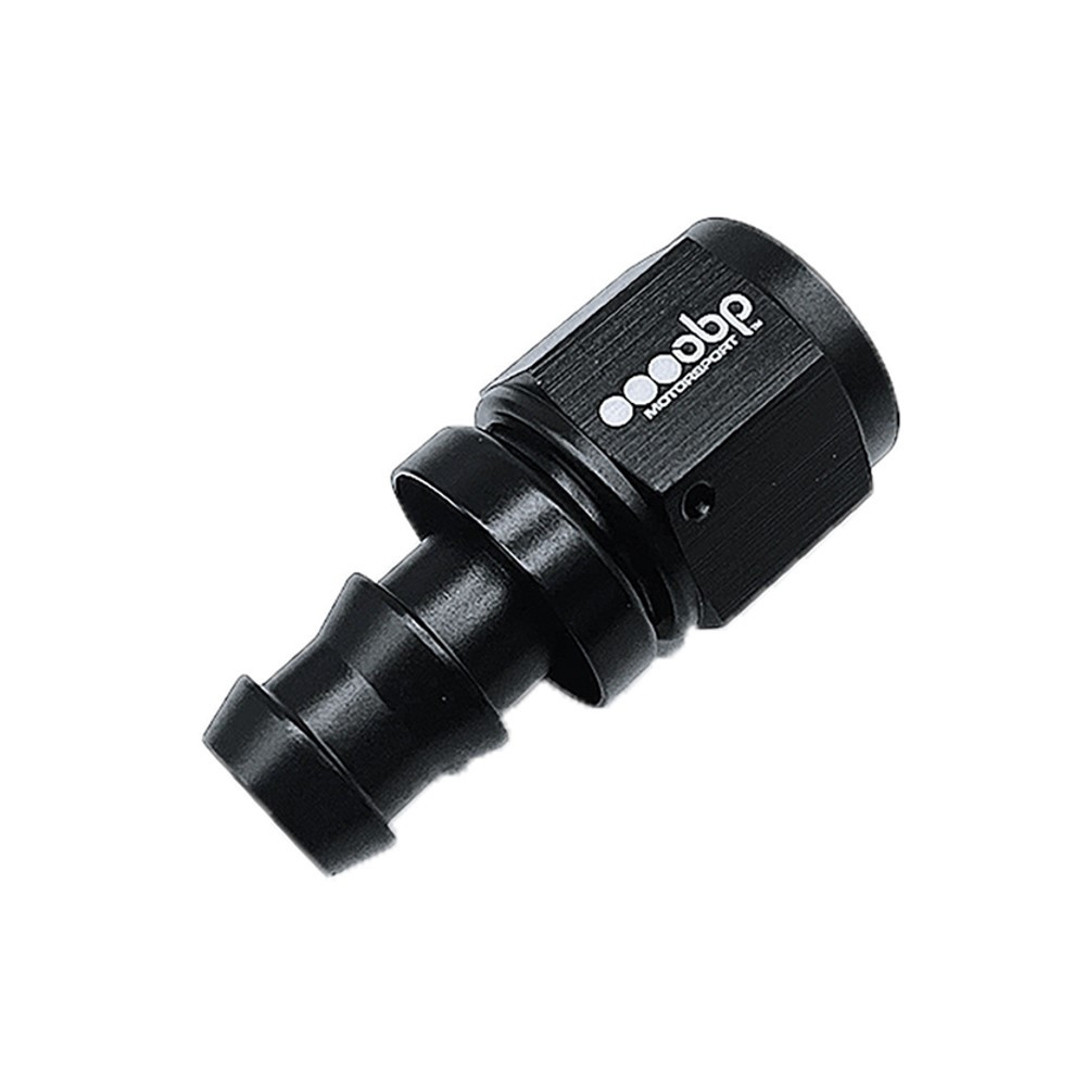 Racor hembra recto OBP tipo PUSH LOCK de aluminio negroArray