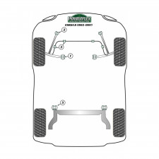 Silent-block Powerflex Heritage barra estabilizadora delantera Opel Corsa (4 piezas)
