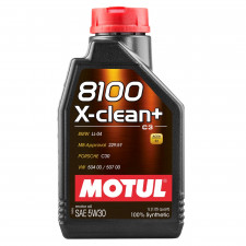 Óleo para motor MOTUL 8100 X-CLEAN + 5W30 - lata 1L