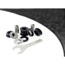 Silent Bloc Powerflex Preto Exterior Braço Traseiro Superior, Convergência Ajustável Honda Civic Mk7 incluindo Type-R (2001-2005