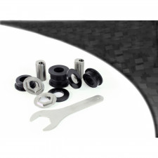 Silentblock Powerflex Black Exterior Brazo Trasero Superior, Caída Ajustable Honda Civic Mk7 incl Type-R (2001-2005)