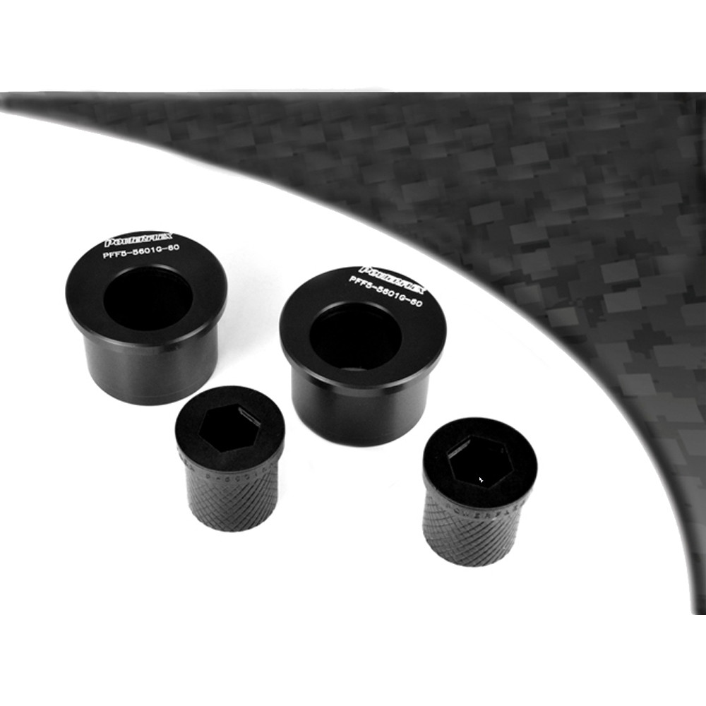 Silent Bloc Powerflex Preto Traseiro Triângulo Dianteiro, Rolagem de Cauda BMW E46 Série 3 (1999 - 2006)Array