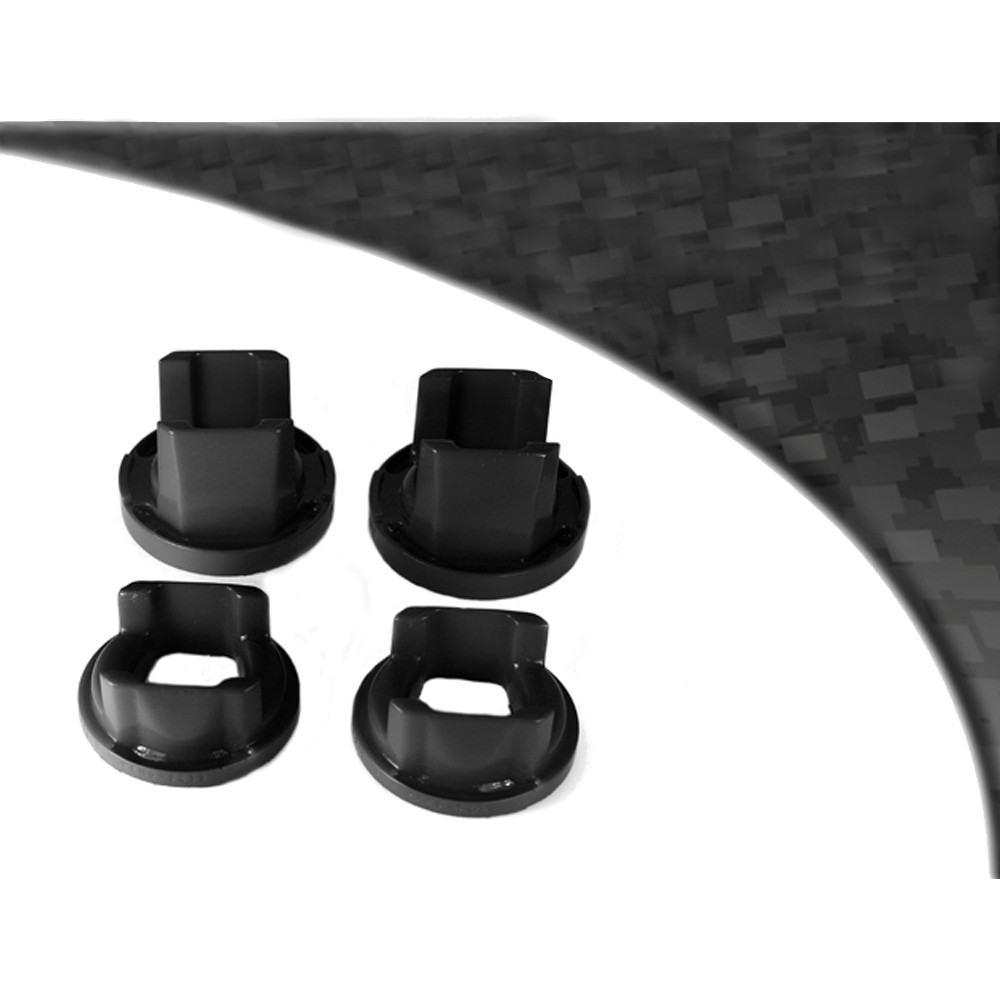 Silent Bloc Powerflex com inserção preta, suporte traseiro, BMW E39 Série 5 520 a 530Array