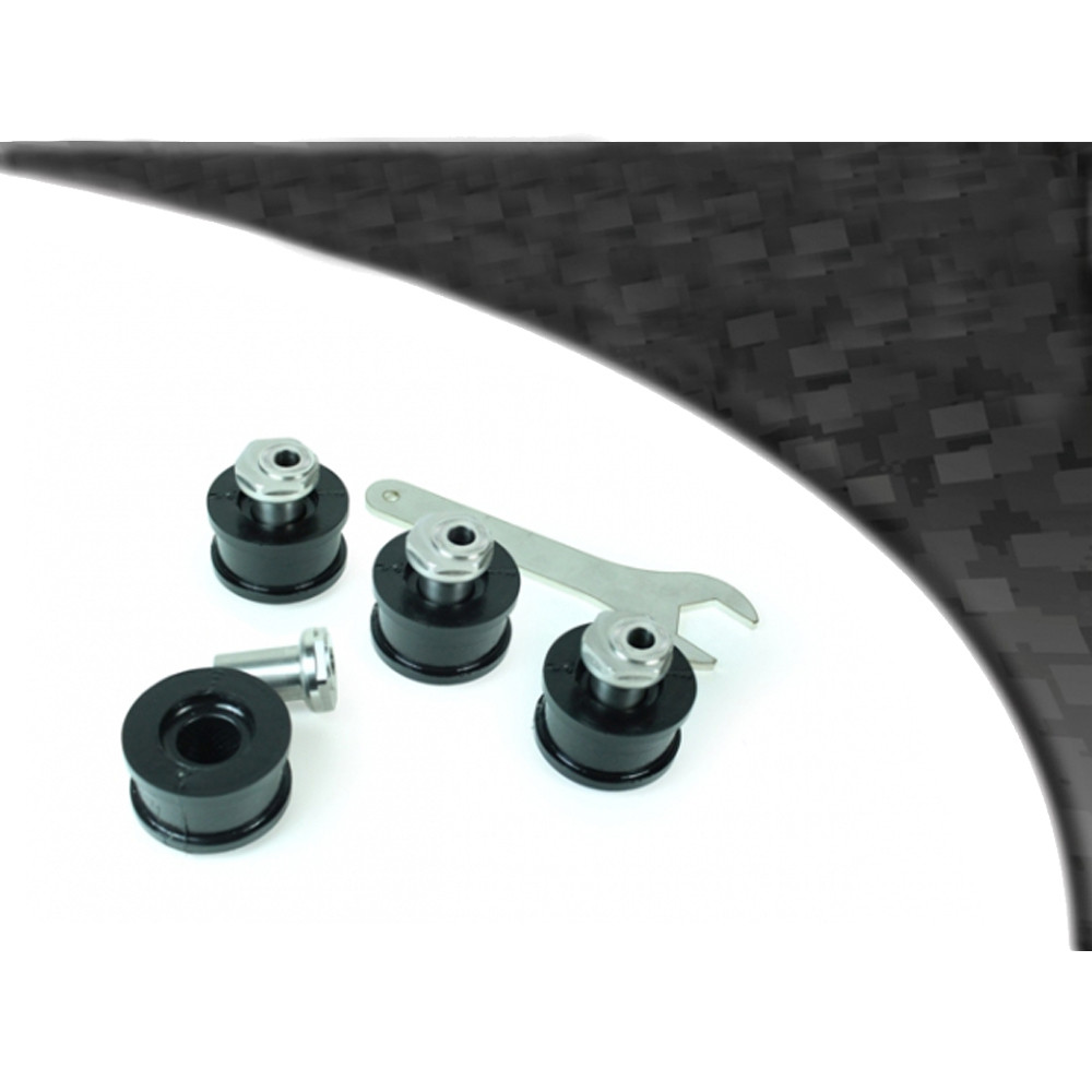 Silent Bloc Powerflex Preto Antebraço do Eixo Dianteiro em Chassis com Convergência Ajustável Audi A4 / S4 / RS4 B5 (1995-2001)Array