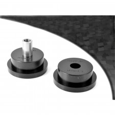 Silentblock Powerflex Preto Suporte Superior do Motor Redondo Longo Volvo S60 (2001-2009), V70-Mk2, S80-Mk1 (2000-2007)