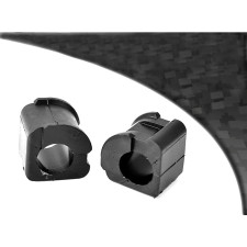 Barra estabilizadora dianteira preta Powerflex Silent-block 18mm Volkswagen Golf 2 / 3 (2 peças)