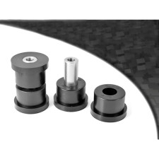 Silent-block Powerflex Preto Suportes de manilha da mola de lâmina traseira Ford Escort MK1 (2 peças)