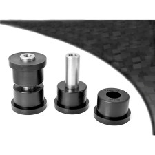 Silent-block Powerflex Preto Suportes de manilha da mola de lâmina traseira Ford Escort MK1 / MK2 (2 peças)
