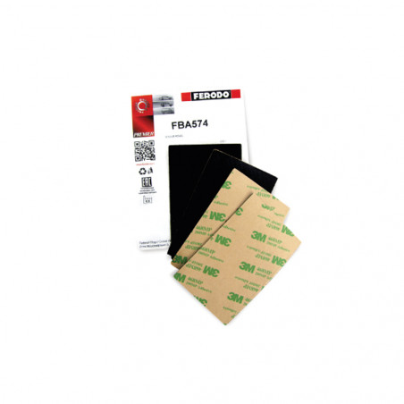 Calzas antirruido adhesivas para pastillas de freno Ferodo 95x60mm (x4)
