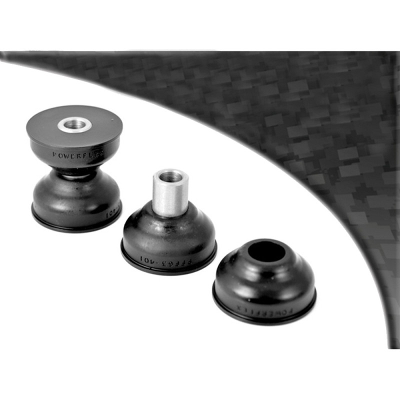 Barra de trapézio preta Powerflex Silent-block Rover 800 (2 peças)Array