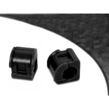 Barra estabilizadora dianteira Silent-block Powerflex preta 20mm Volkswagen Golf 2 / 3 (2 peças)