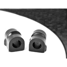 Barra estabilizadora dianteira preta Powerflex Silent-block 18mm Opel Corsa C (2 peças)