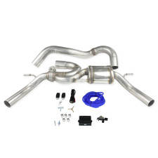 Silencioso 50mm derecha + izquierda con válvula Inoxcar RenaultClio 4 trophy 220cv