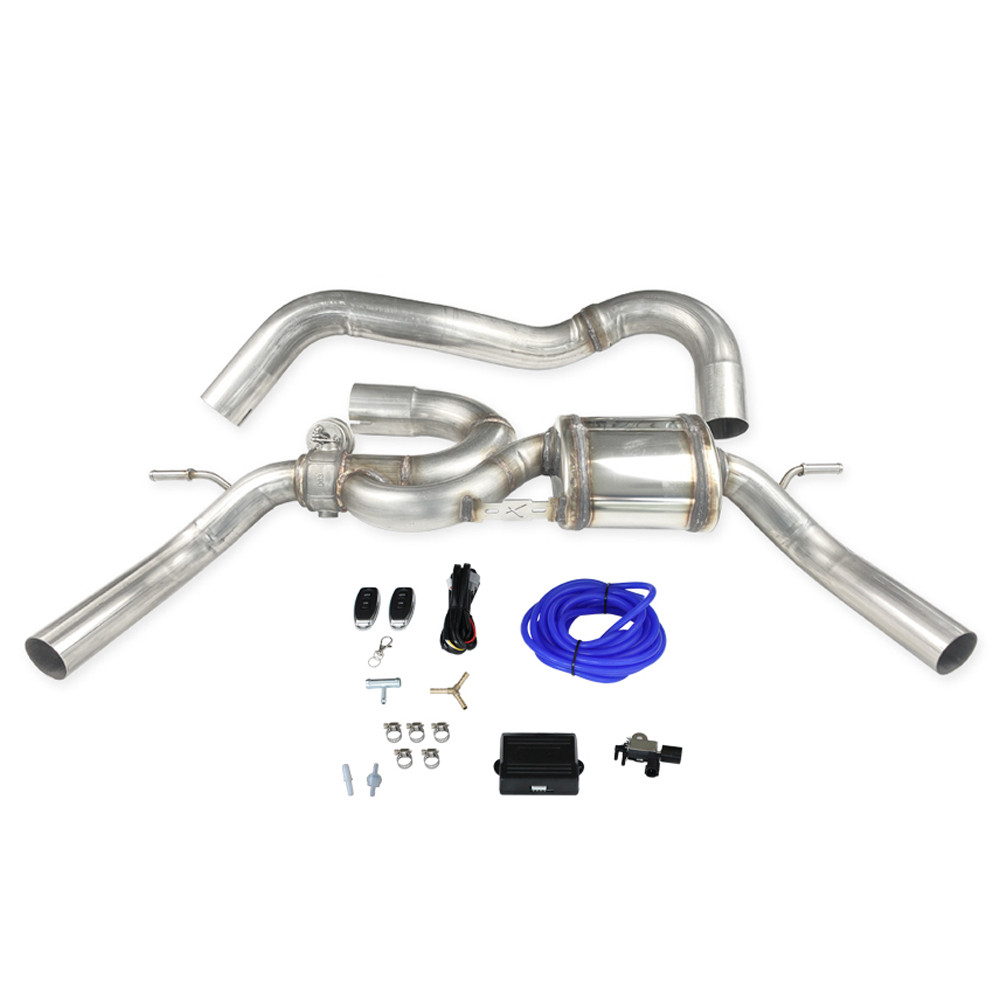 Silenciador 50mm direito + esquerdo com válvula Inoxcar RenaultClio 4 trophy 220hpArray