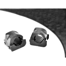 Barra estabilizadora dianteira preta Powerflex Silent-block 18mm Volkswagen Polo MK4 (2 peças)