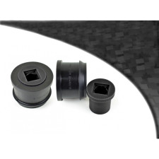 Silent-block Powerflex Preto Braço de Vento Dianteiro BMW E46 Diâmetro 66mm (2 Peças)