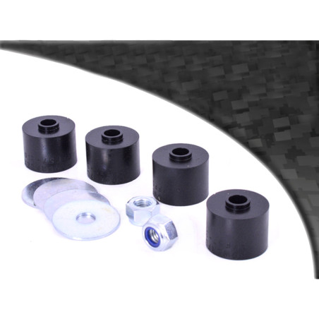 Conjunto da barra estabilizadora dianteira Powerflex preta Silent-block do Porsche 944 (2 peças)