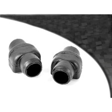 Barra estabilizadora Trapézio dianteira preta Silent-block Powerflex Renault R21 + Turbo 22mm (2 peças)