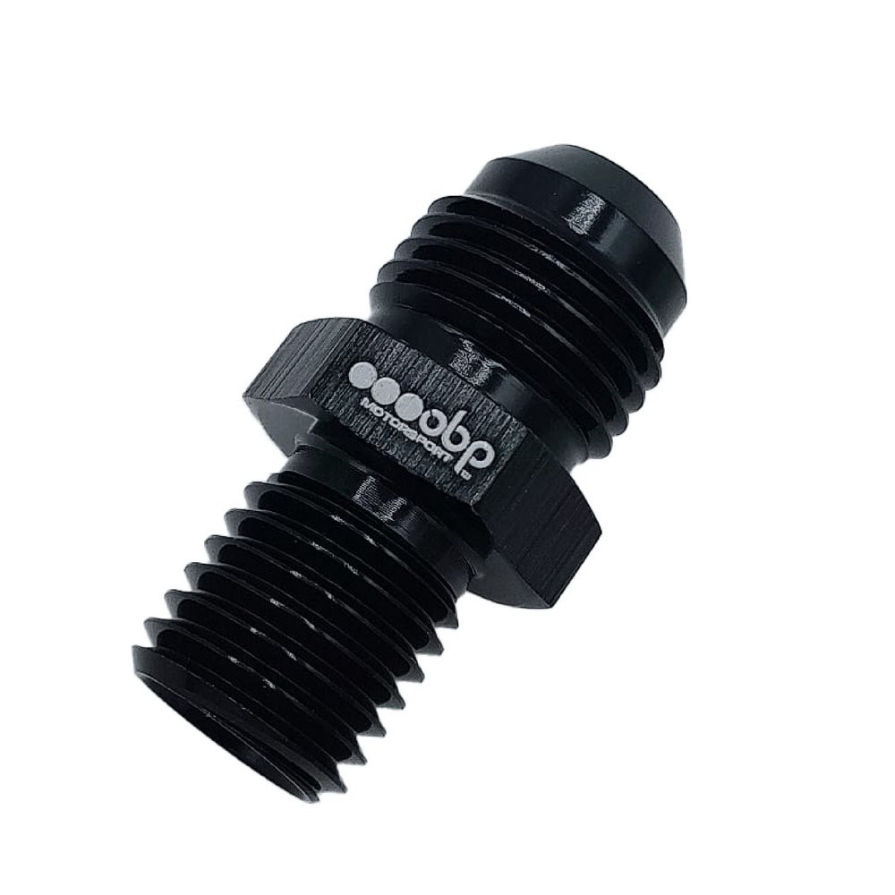Adaptador OBP macho/macho M10X100-JIC em alumínio pretoArray