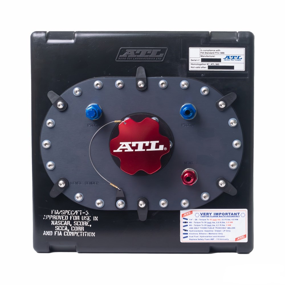 Depósito de gasolina flexível ATL SA-AA-240 20L dimensões 329x329x225mm FIA (placa 6x10)Array