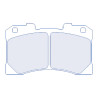 Pastilhas de freio CL Brakes RC6 dianteiras para Toyota Yaris GR