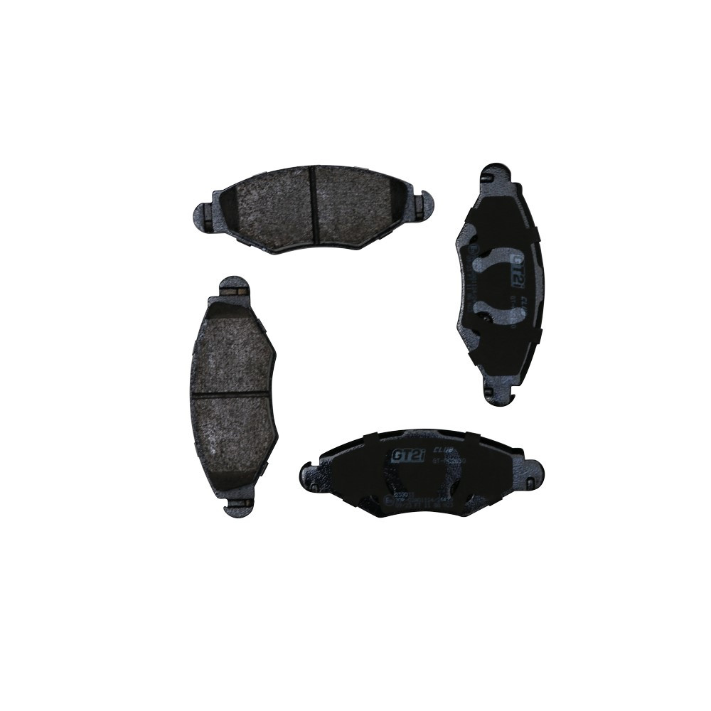 Pastilhas de travão dianteiras GT2i Club para PEUGEOT 206 1.1i, 1.4i, 1.6i, 1.9 D 1998-08 - Pinças de travão BoschArray