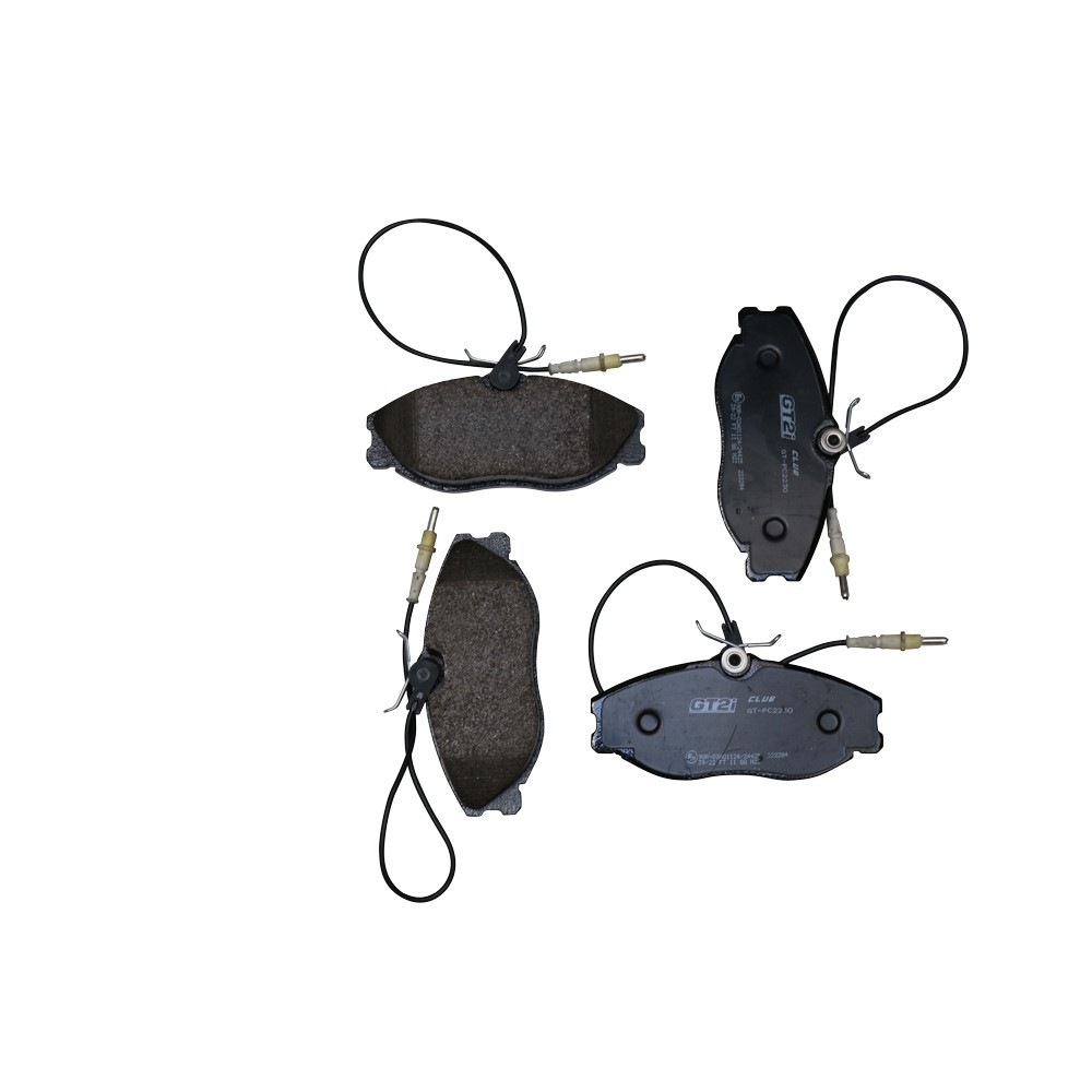 Pastilhas de travão dianteiras GT2i Club para PEUGEOT 306 2.0i 16V 163 CV 6 velocidades 1997-02 - Girling Brake CalipersArray