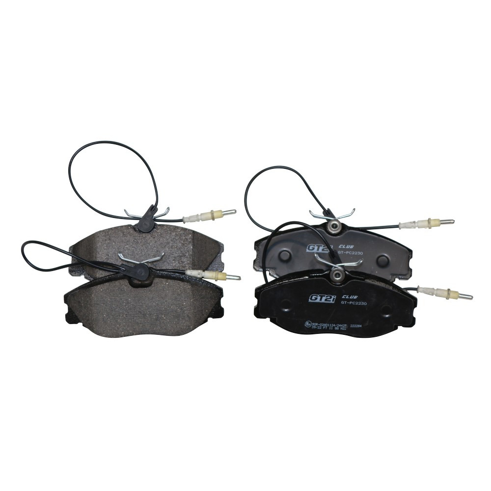 Pastilhas de travão dianteiras GT2i Club para PEUGEOT 306 2.0i 16V 163 CV 6 velocidades 1997-02 - Girling Brake CalipersArray