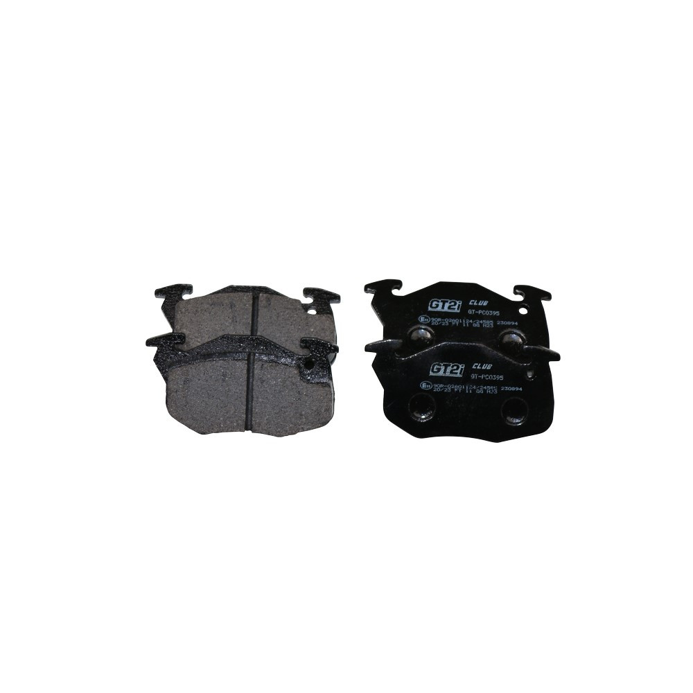 Pastilhas de travão dianteiras GT2i Club para PEUGEOT 205 1.3 Rallye, 1.4, 1.6 GTI 1983-96 - Pinças de travão BendixArray