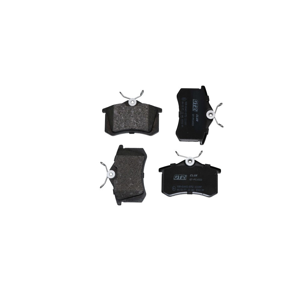 Pastillas de freno GT2I Club trasero Peugeot 208 GTI / Renault Clio 3 / 4 RSArray