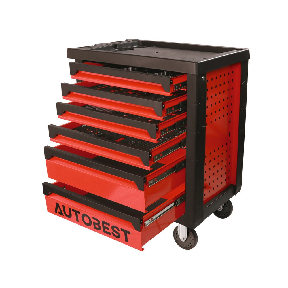 Carrinho completo com 6 gavetas com 170 ferramentasArray