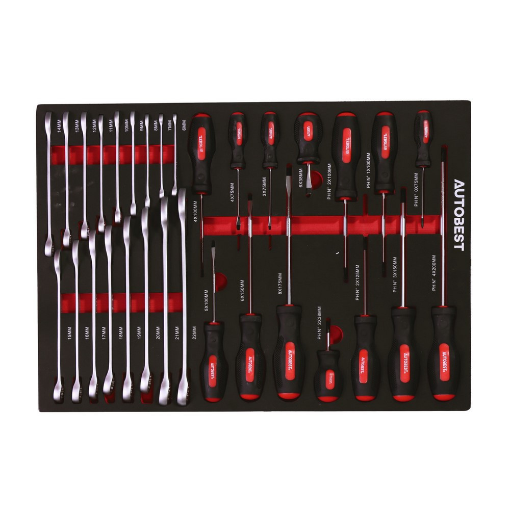 Carrinho completo com 6 gavetas com 170 ferramentasArray