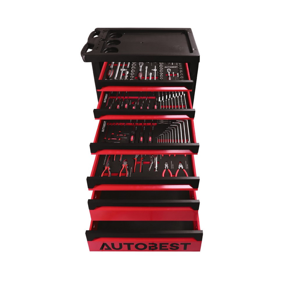 Carro completo de 6 cajones con 170 herramientasArray