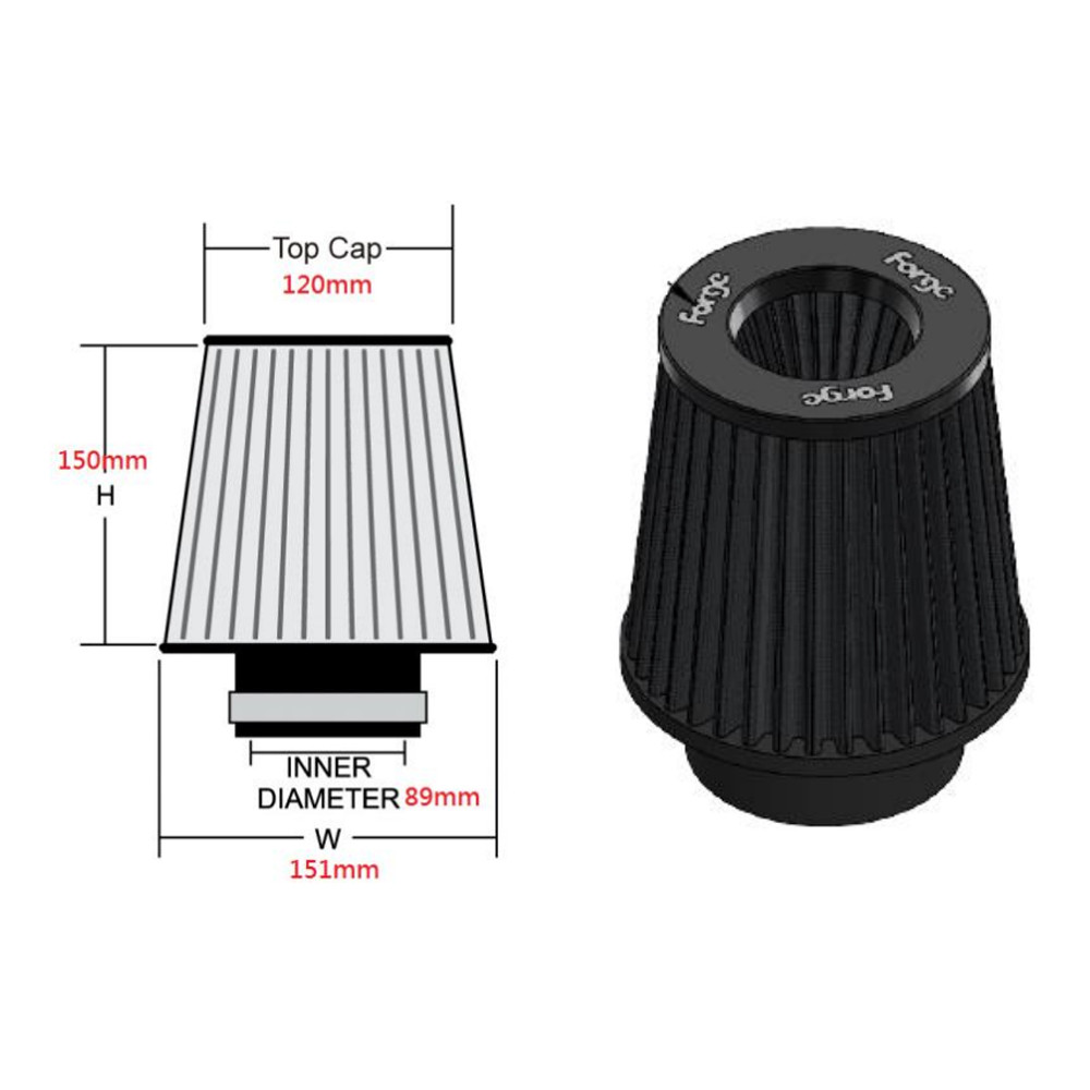 Filtro de recambio Forge para FMINDK37Array