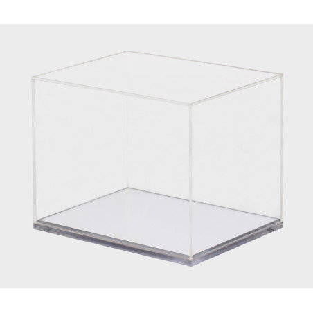 Caja de plexiglás con base cromada para Bell mini casco