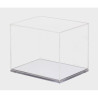 Caja de plexiglás con base cromada para Bell mini casco