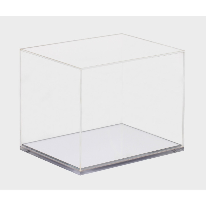 Caja de plexiglás con base cromada para Bell mini cascoArray