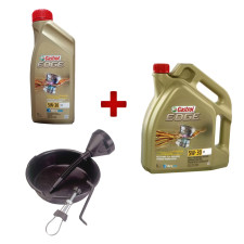 Pack de cambio de aceite Castrol 5W30 + recipiente
