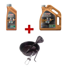 Paquete de cambio de aceite Castrol Supercar + recipiente