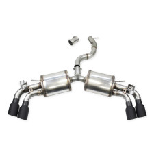 Terminal con 2 silenciosos doble salida 2x100mm Racing +válvula Inoxcar para Audi S3 (GY) 2,0TFSi después de 2021