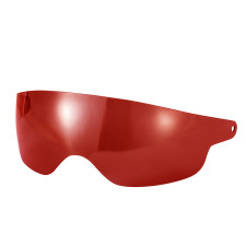 Viseira curta Sparco para capacete a jato Prime (RJ) vermelho irídio
