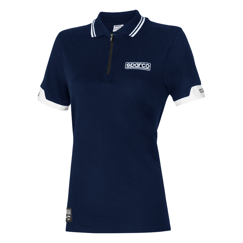 Pólo com fecho de correr Sparco para mulherArray