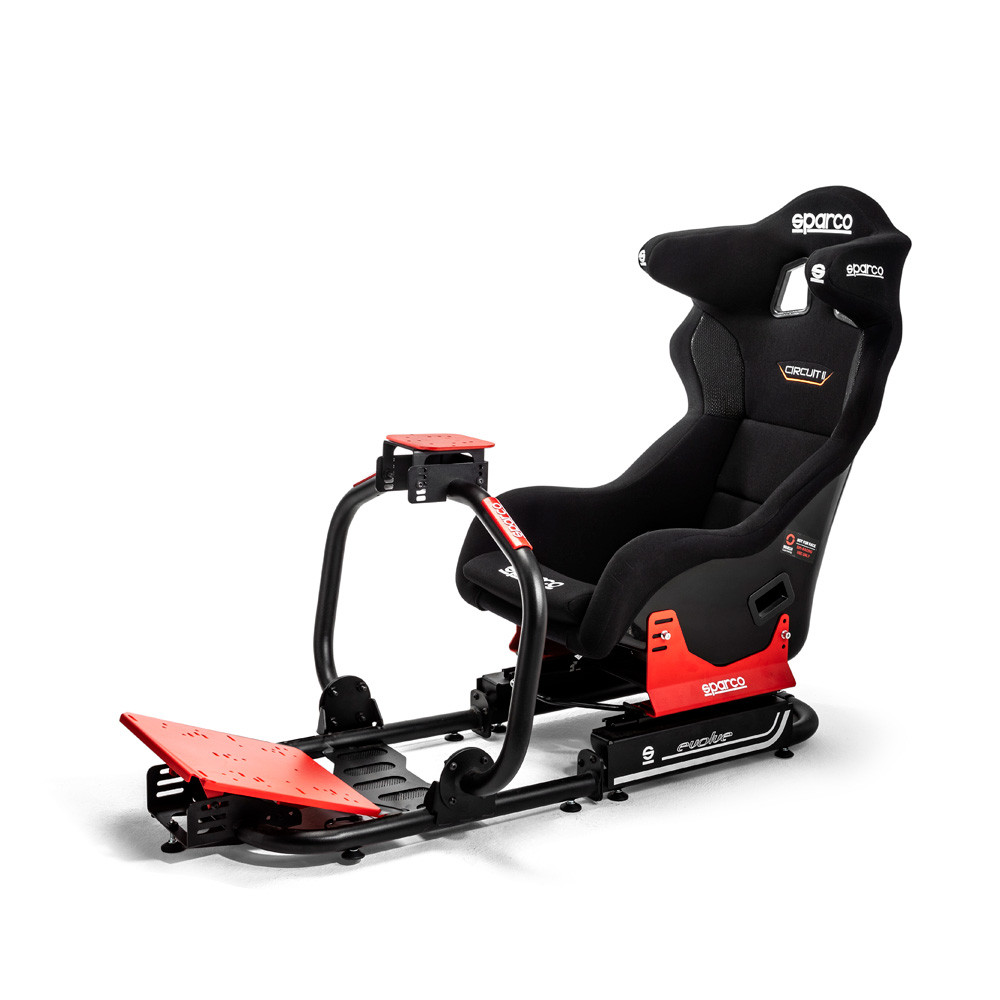 Sparco Gaming Evolve GT-R PRO Cockpit (base + suportes Pro + banco Circuit II)Array