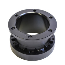 Distanciador de volante Bratex aluminio negro 6x70