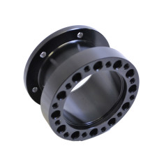 Distanciador de volante Bratex aluminio negro 6x70