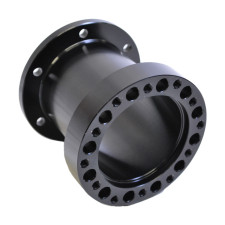 Distanciador de volante Bratex aluminio negro 6x70