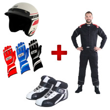 Pack trackdays Casco + Guantes + Mono + Botines